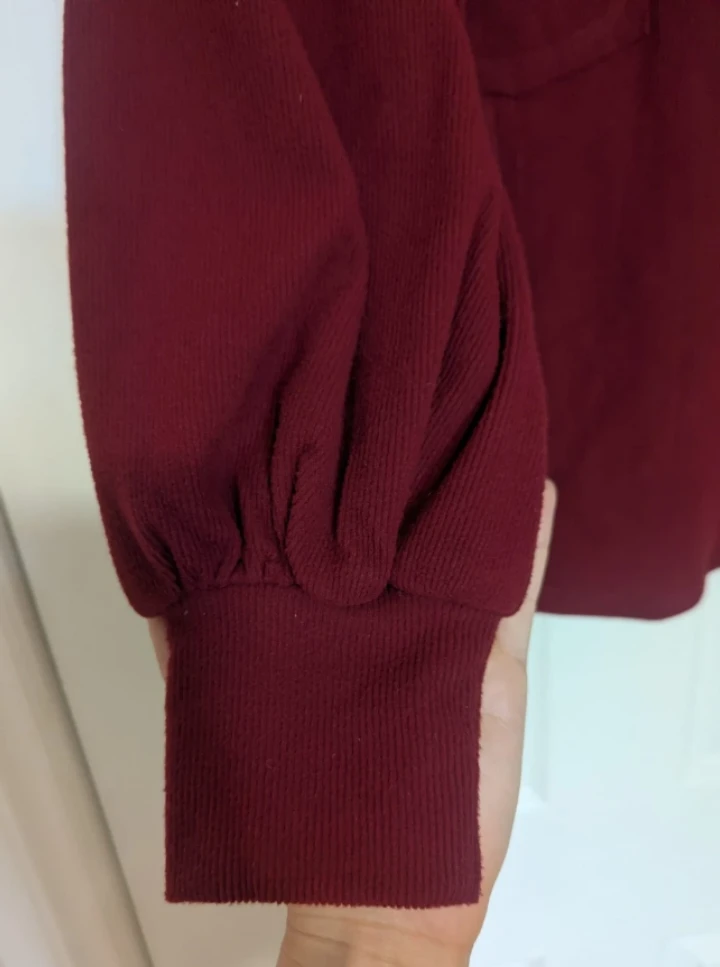 Burgundy Long Sleeve Top - photo 3