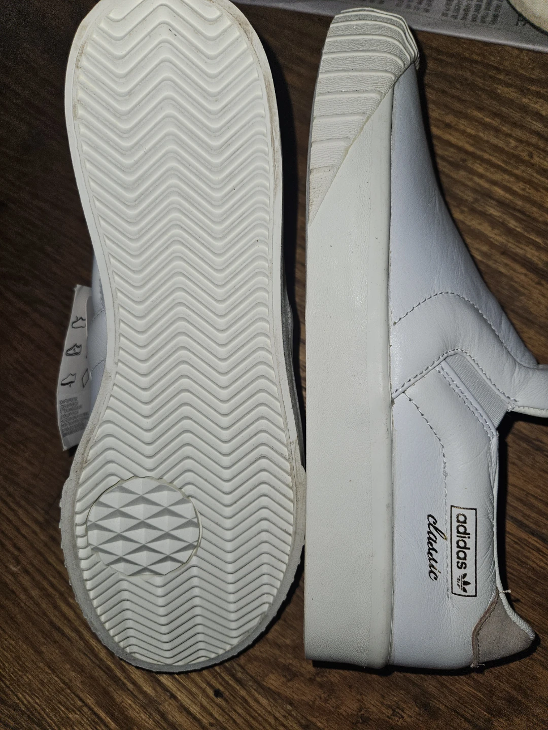 Adidas EVERYN SLIPON W White Sneakers Size 8 - photo 3