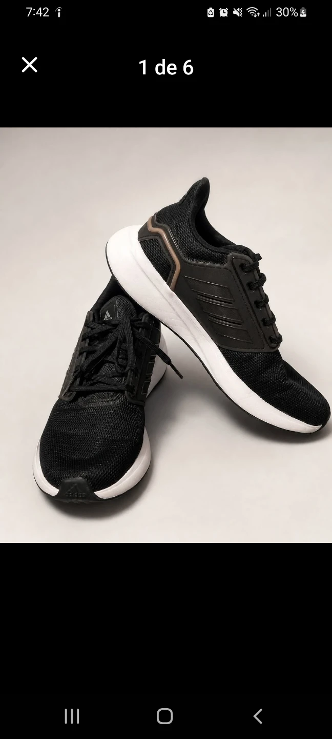 Adidas Cloudfoam Comfort Sneakers Black Size 7