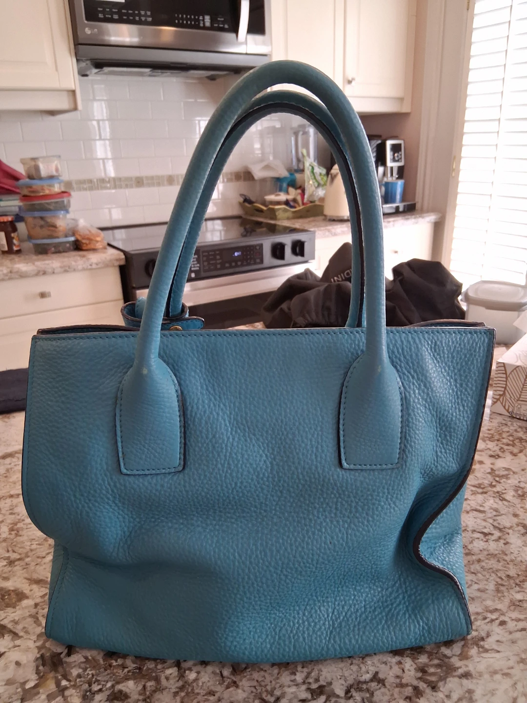 Prada Pebbled Leather Tote Bag - photo 2