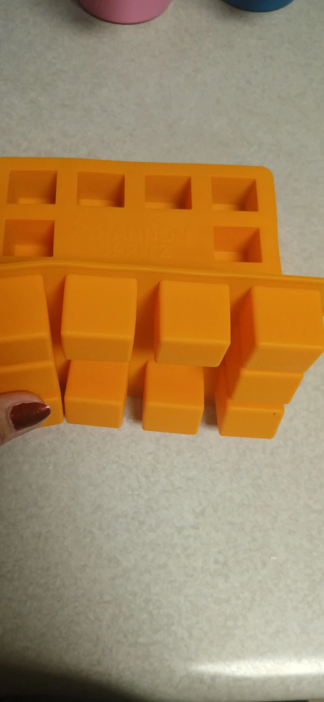 Orange Silicone Ice Cube Trays - photo 2