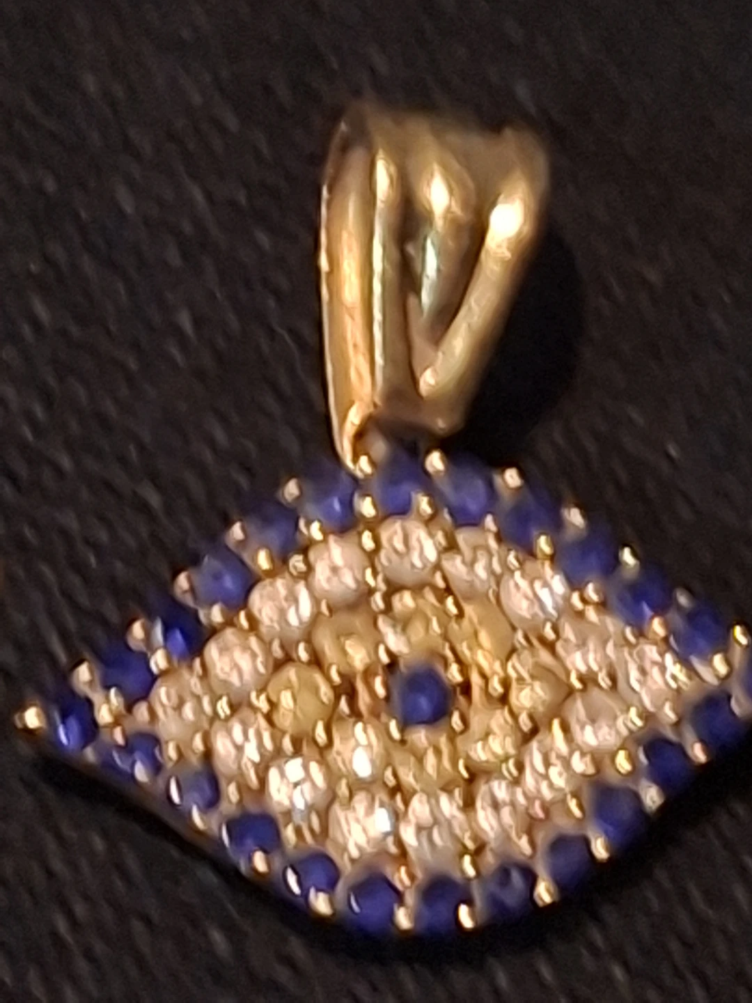 Gold Evil Eye Pendant