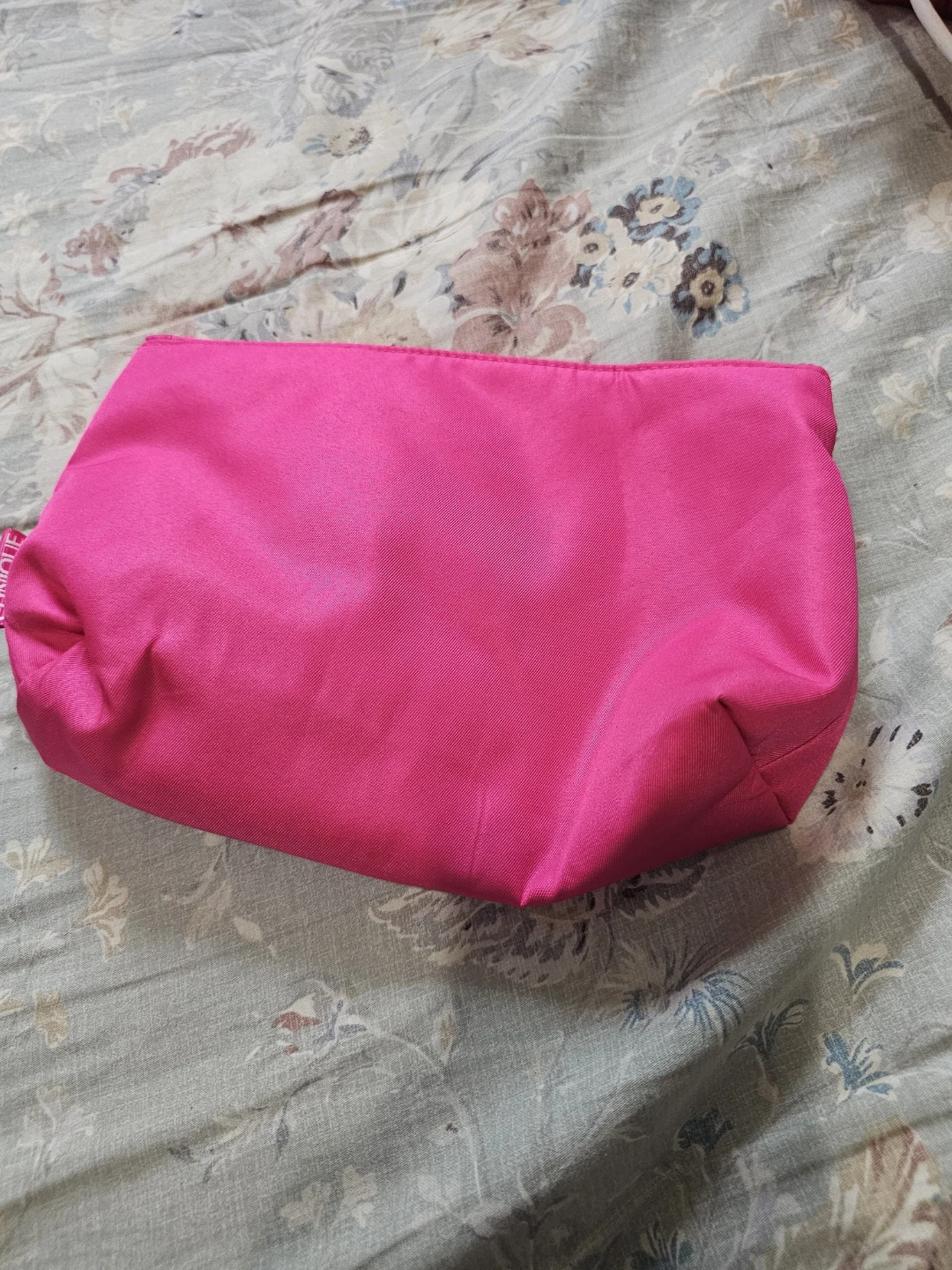 Clinique Hot Pink Makeup Pouch