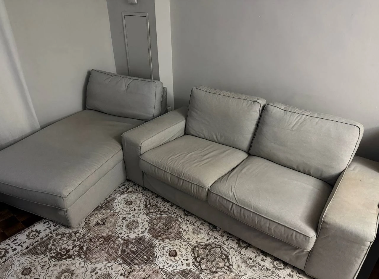 Ikea Light Grey Sectional Sofa