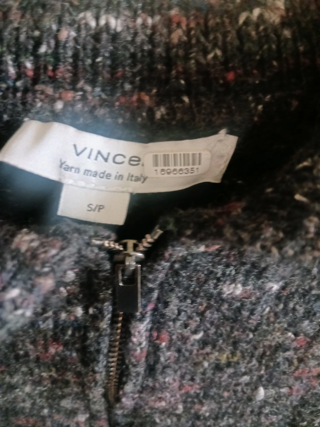 🏈 Vince Speckled Zip-Up Sweater - photo 3