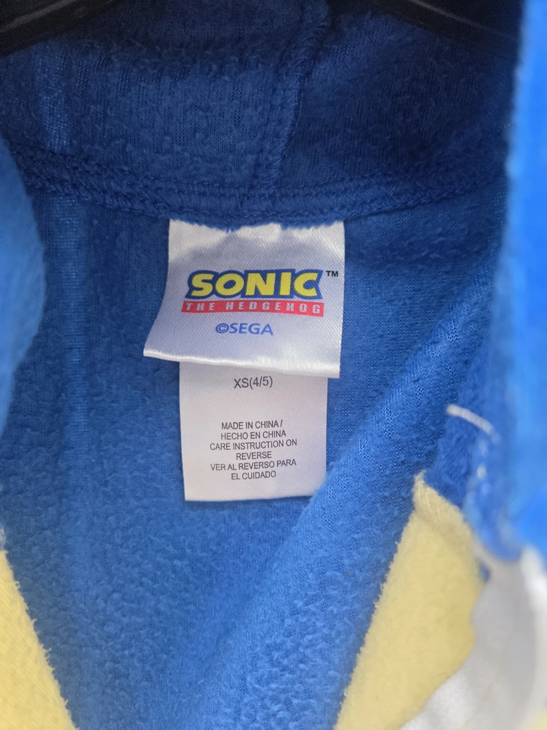 Sonic the Hedgehog One-Piece Pajama, Size XS (4/5) - photo 4