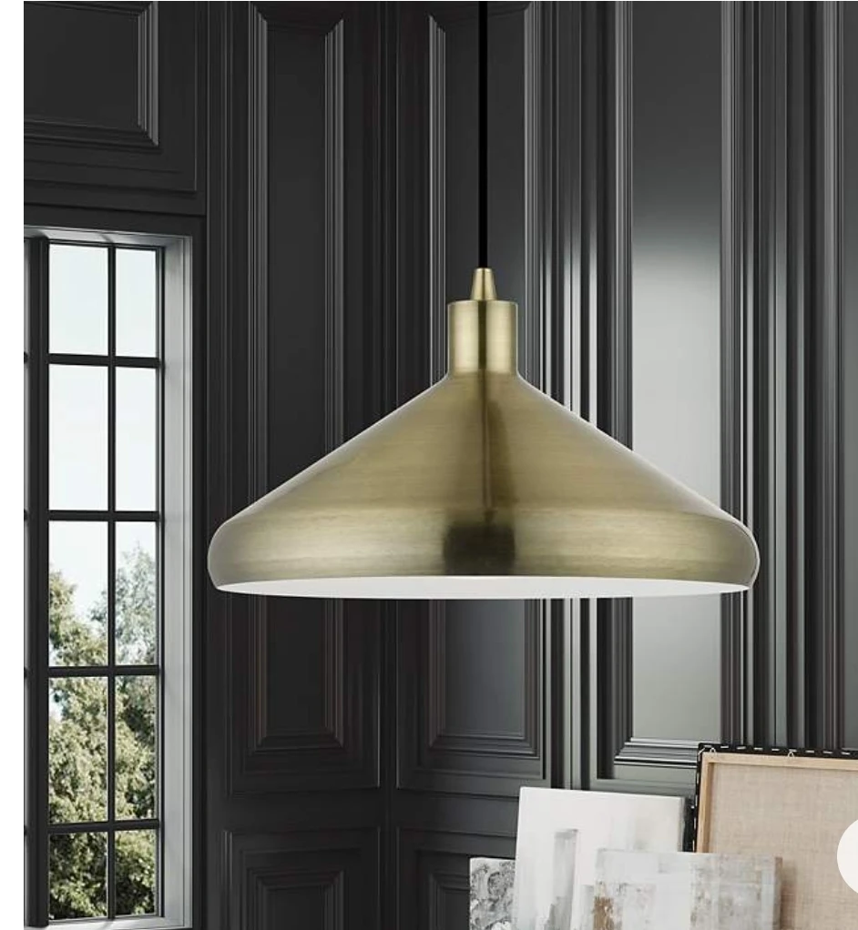 Modern Antique Brass Pendant Light