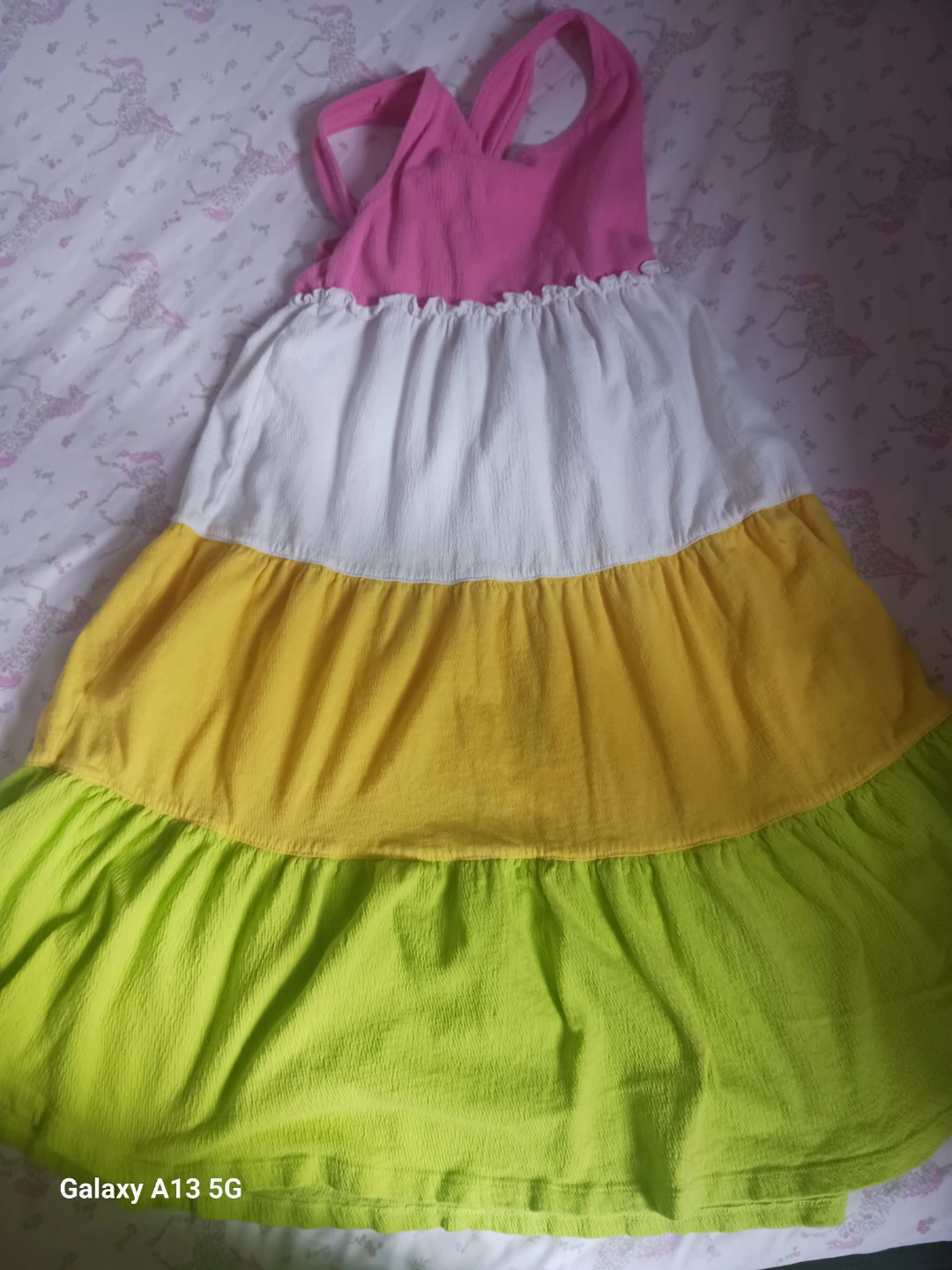 George girls' colourful tiered dress