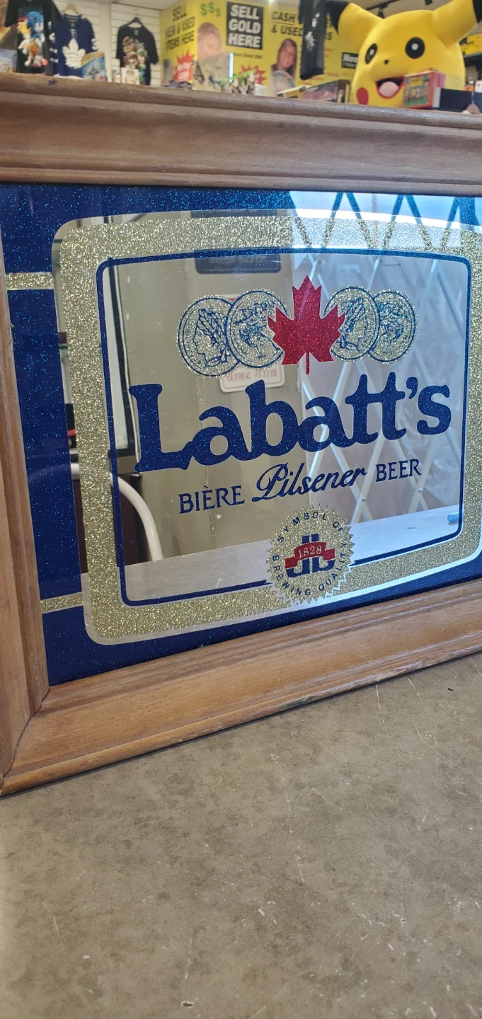 Vintage Labatt's Beer Mirror