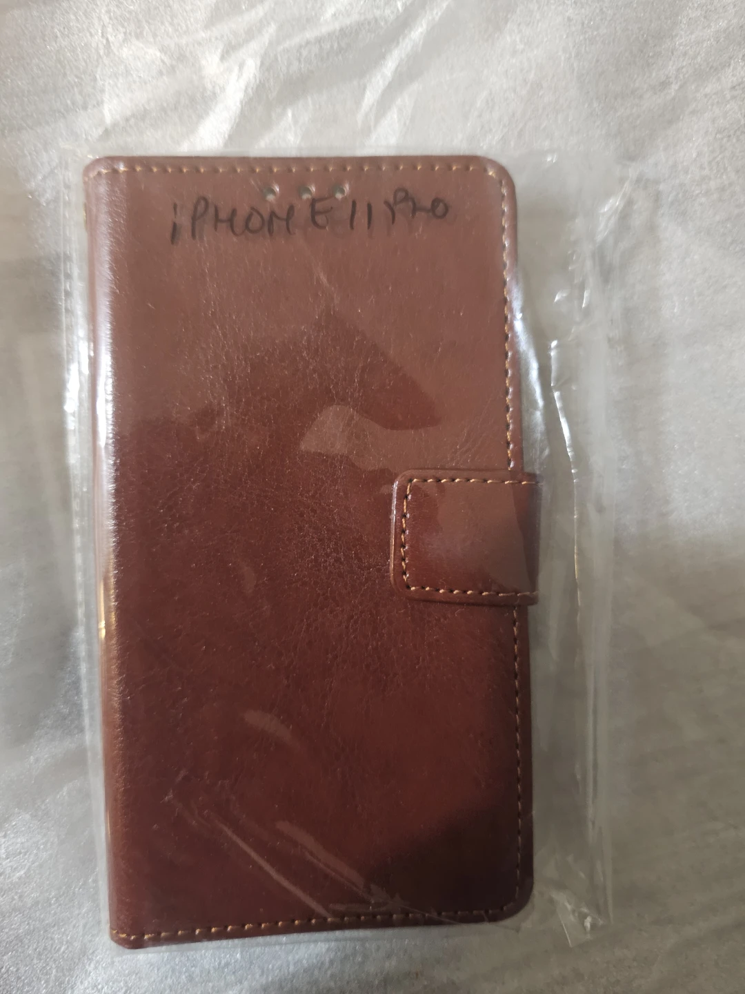 Iphone 11 pro.  Brown Faux Leather Wallet Phone Case - photo 5