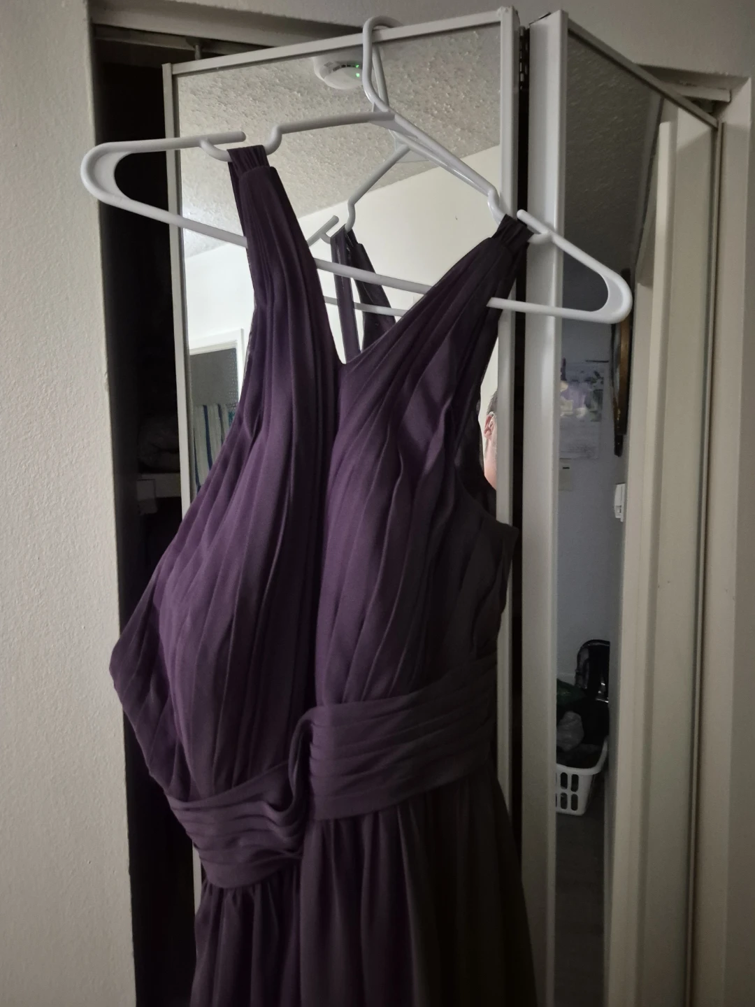 Long Purple Bridesmaid Dress - photo 2