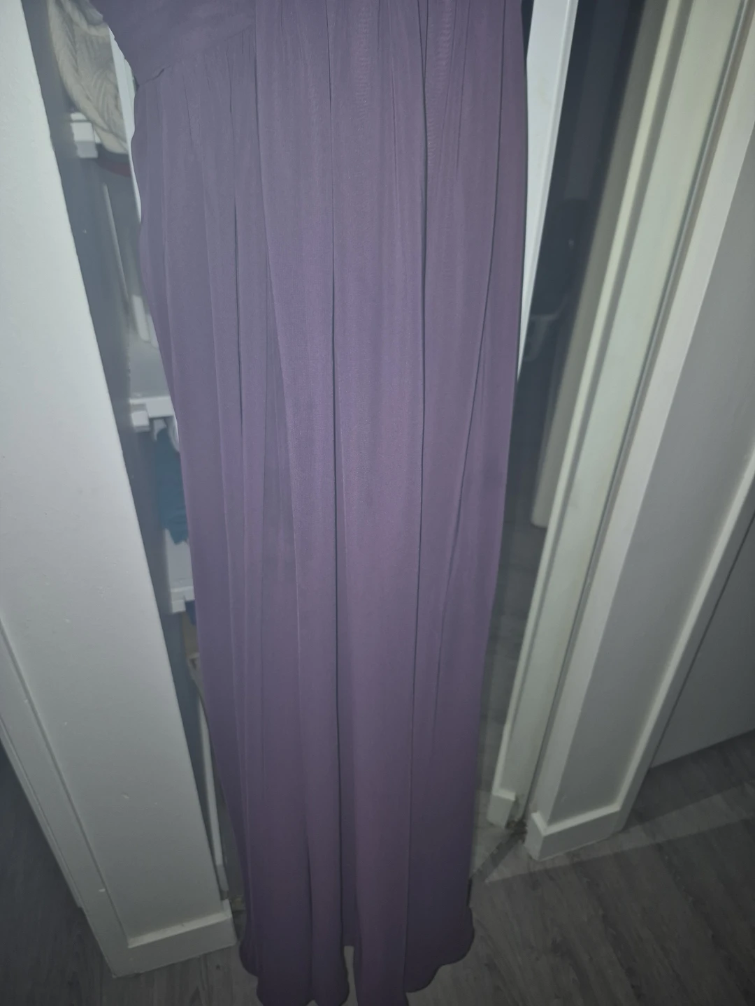 Long Purple Bridesmaid Dress - photo 3