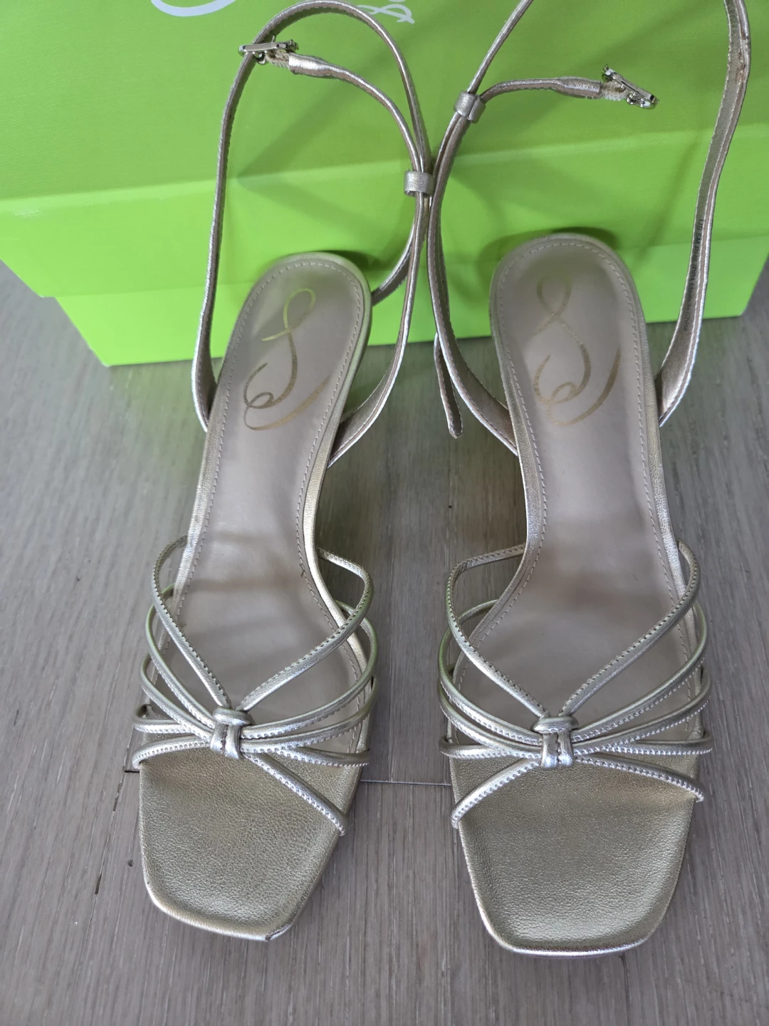 Sam Edelman Philippa Gold Metallic Heels