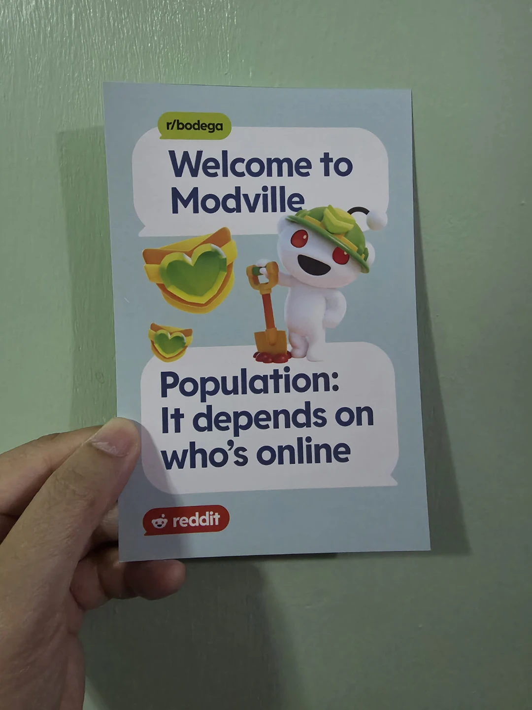Reddit Welcome to Modville Postcard 🏈