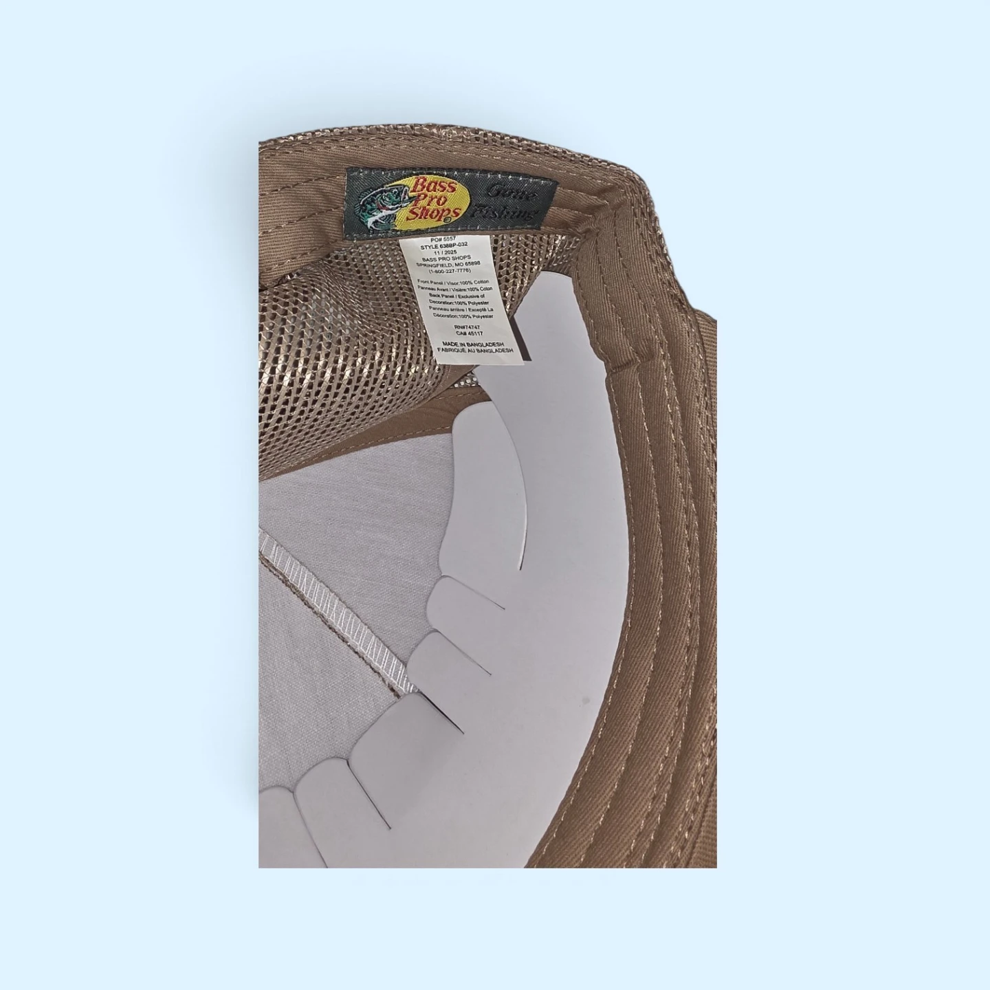 New Bass Pro Shops khaki Mesh Trucker Hat - photo 5