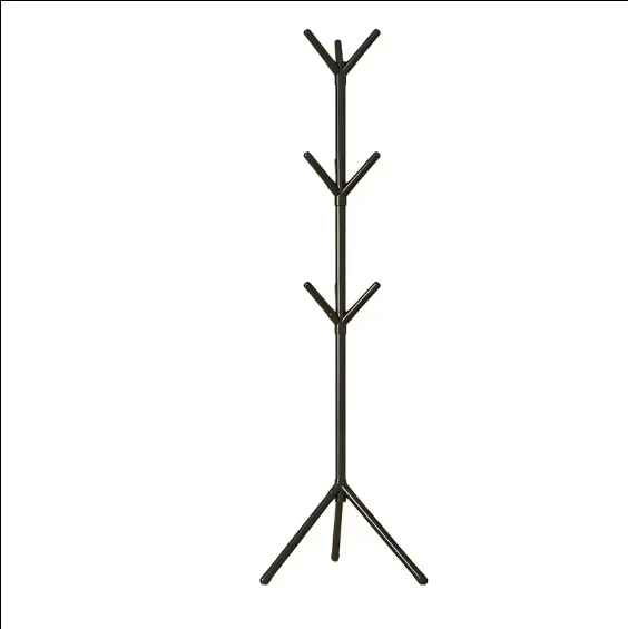 Black Metal Coat Rack Stand