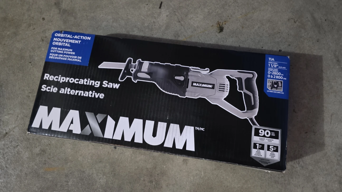 Maximum Reciprocating Saw