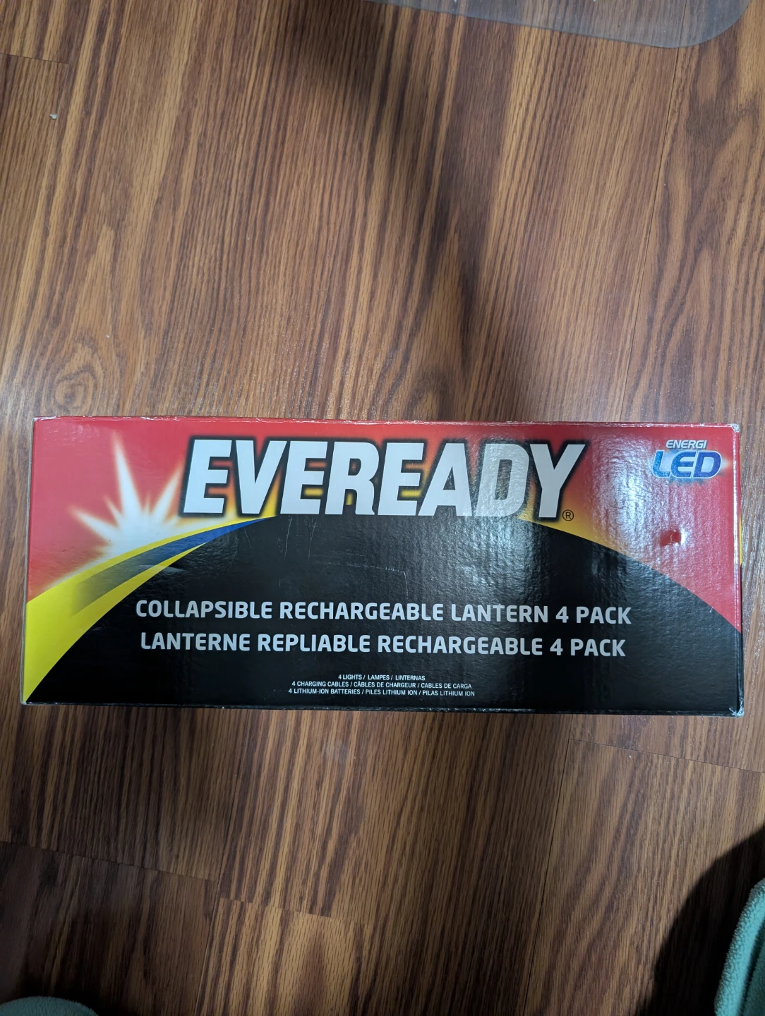 Eveready Collapsible Rechargeable LED Lanterns - 4 Pack