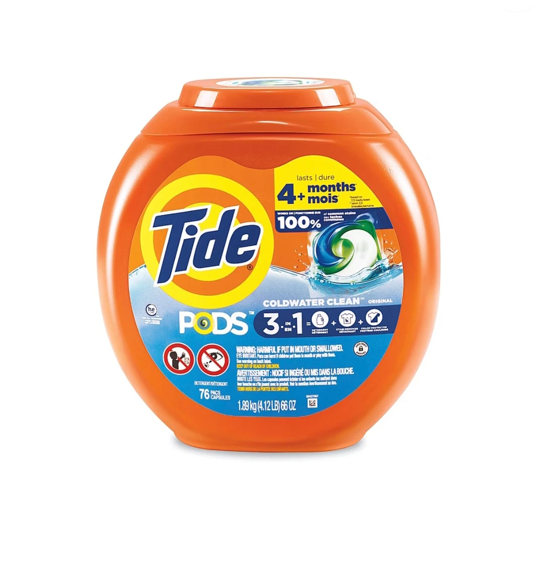 Tide Pods Coldwater Clean 76 Pacs🏈