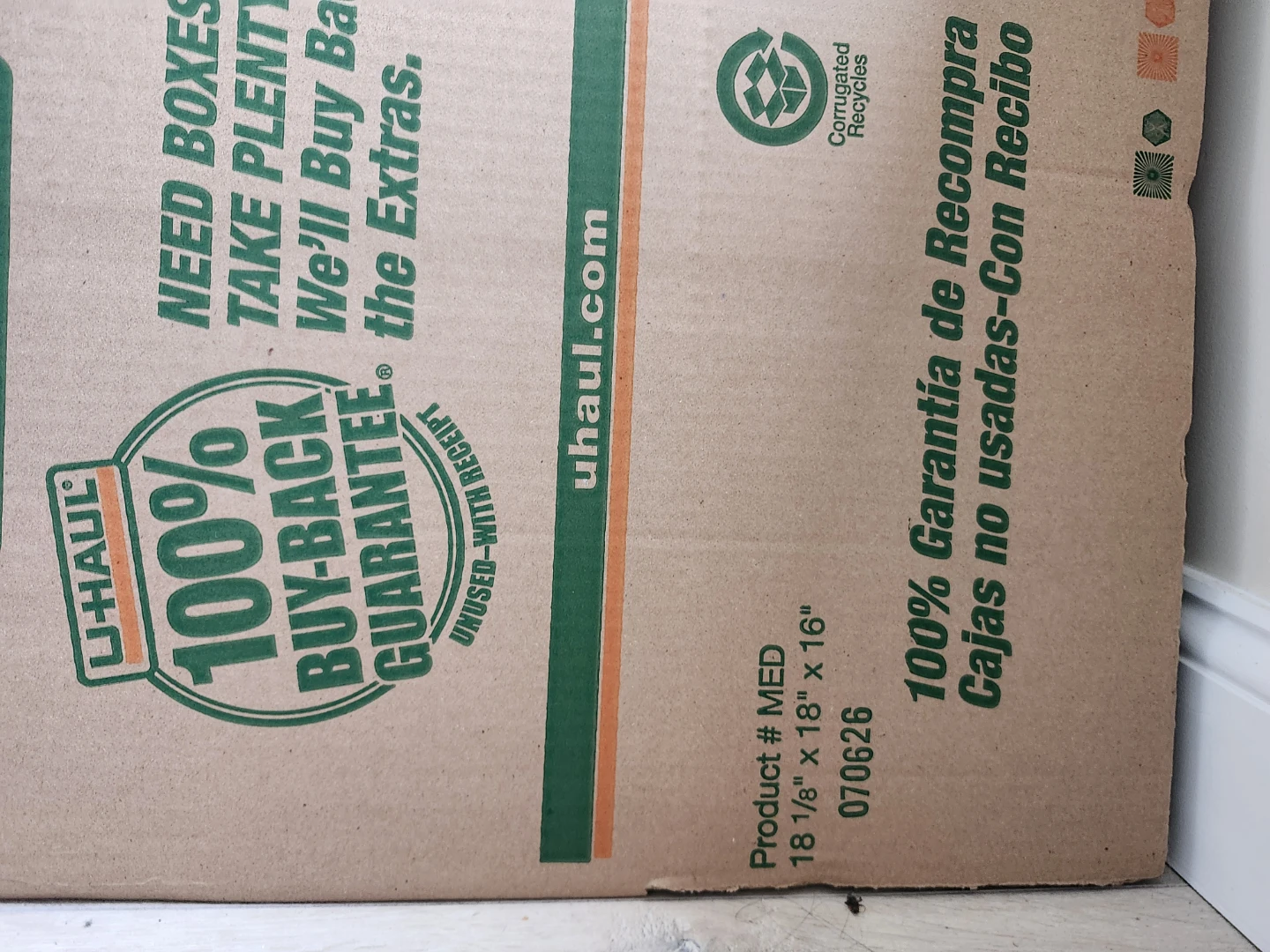 U-Haul Medium Moving Boxes