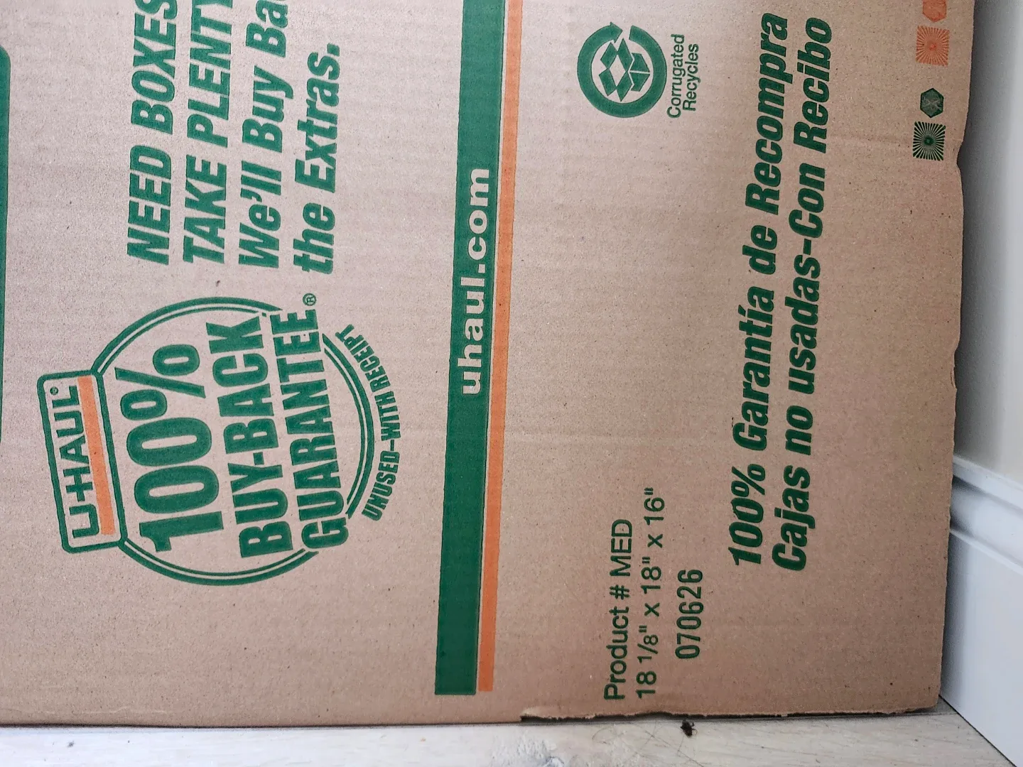 U-Haul Medium Moving Boxes