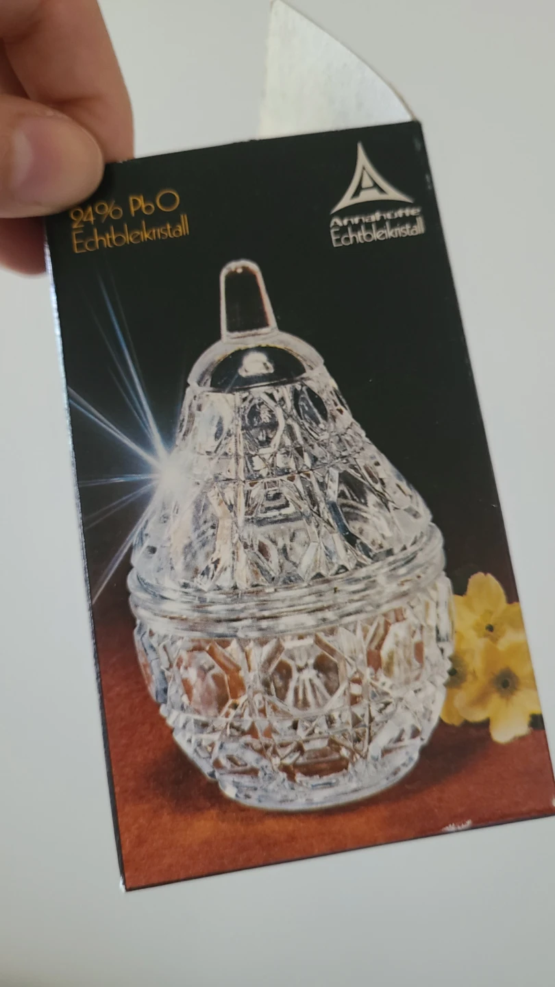 Annahütte Lead Crystal Lidded Dish - photo 2