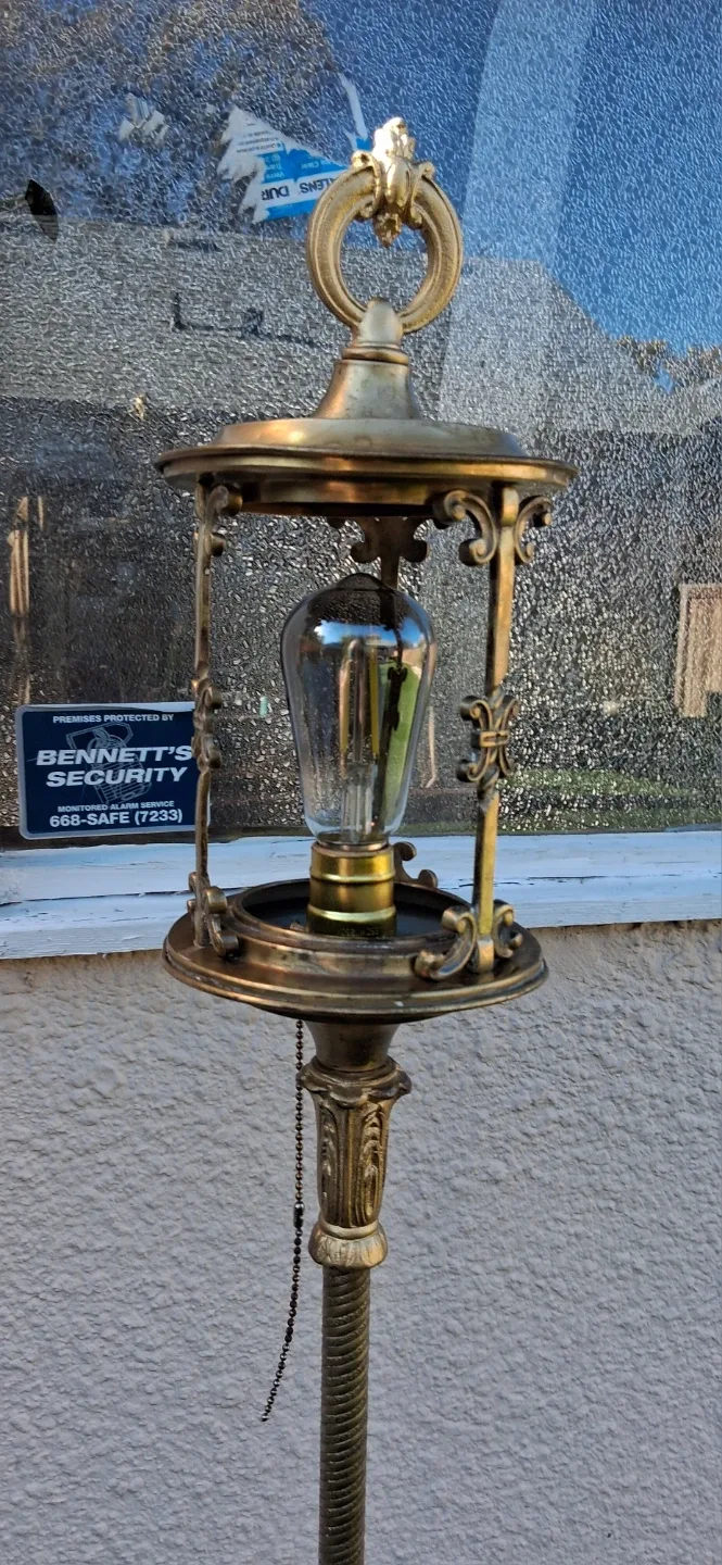 Vintage Brass Floor Lamp - photo 5