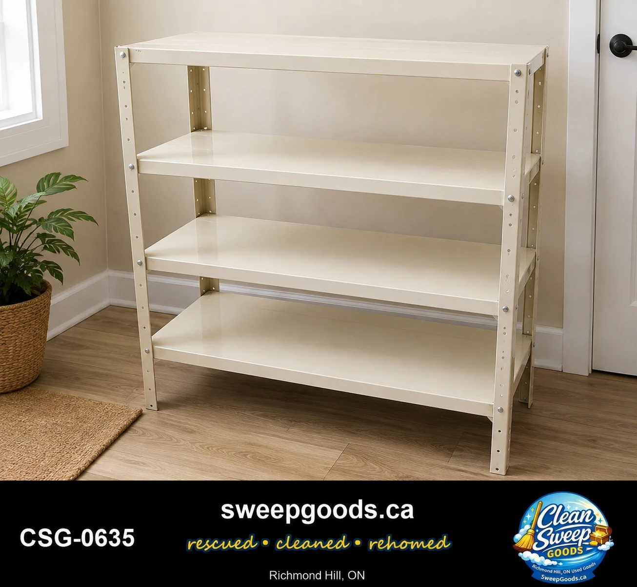 Metal 4-Tier Storage Shelf - sweepgoods.ca - Richmond Hill