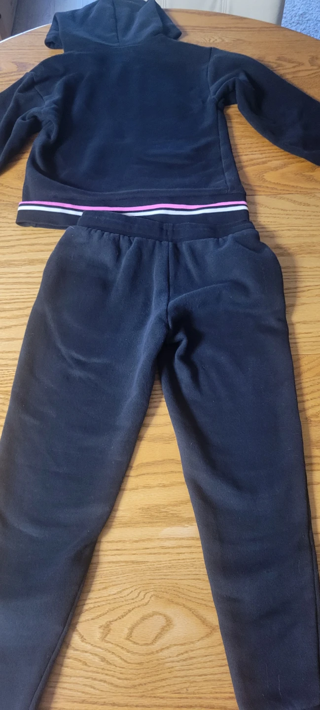 Puma Girls Black Hoodie and Jogger Set sz 7-8 - photo 4