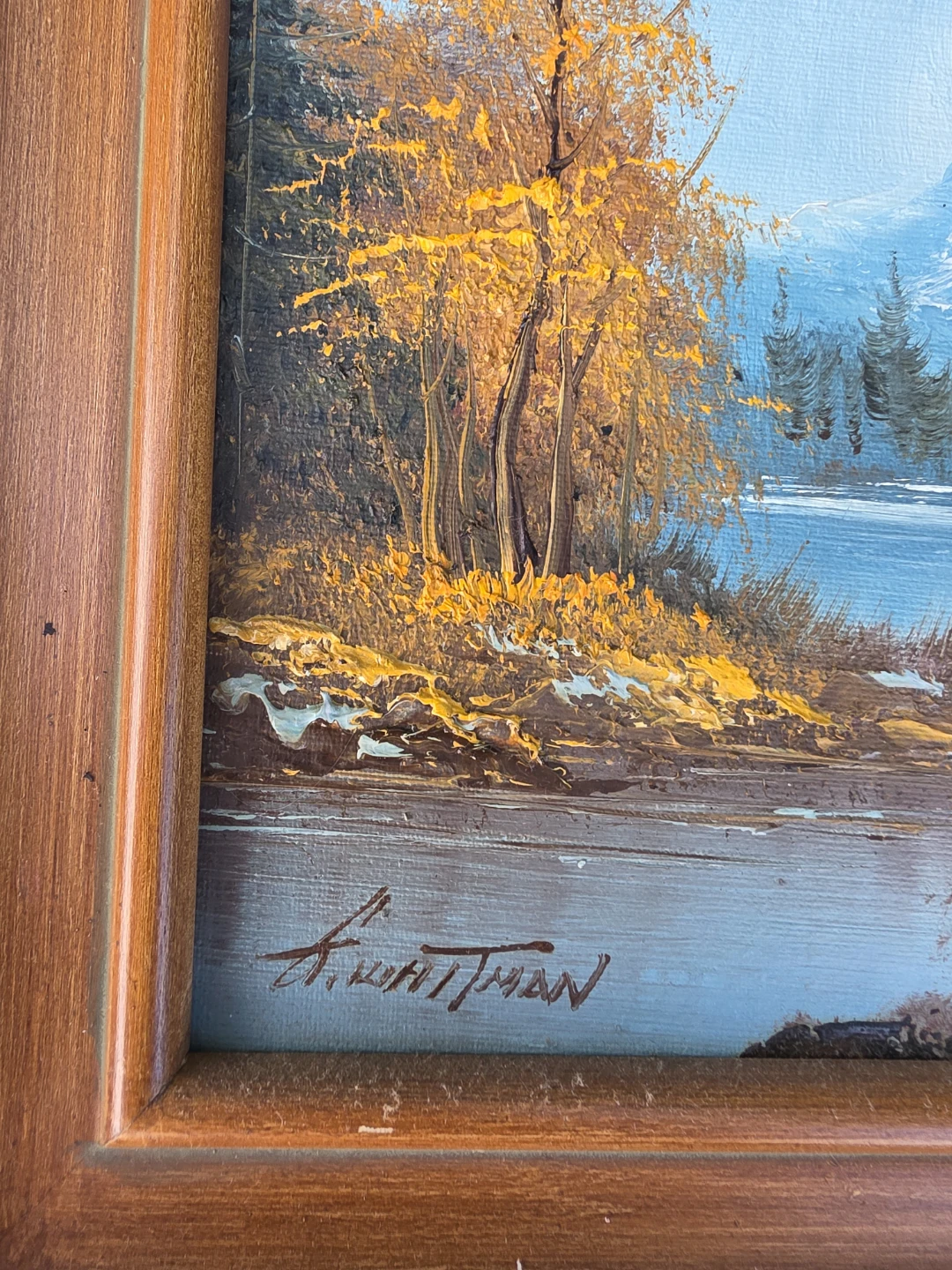 A. Whitman Oil Painting Landscape - photo 2