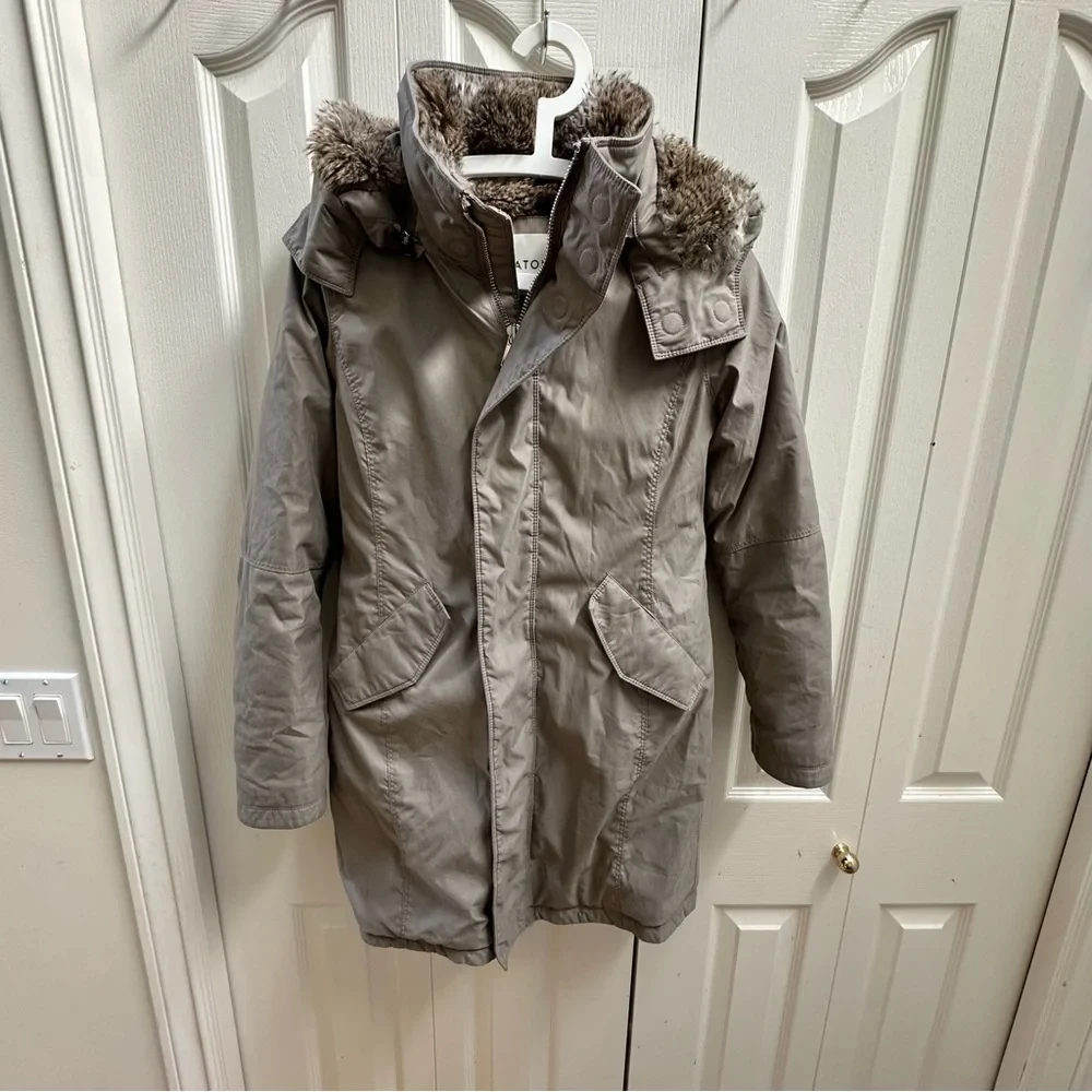 Babaton Oskar Parka Jacket Beige - S