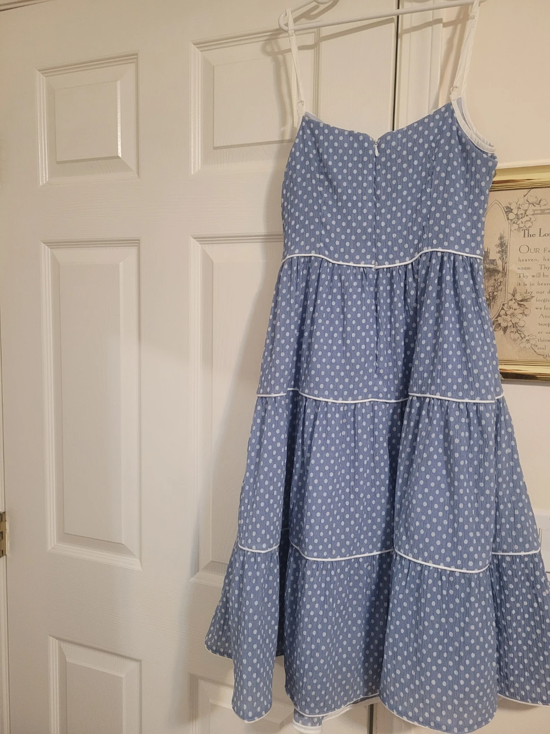 Blue Polka Dot Tiered Dress - photo 2