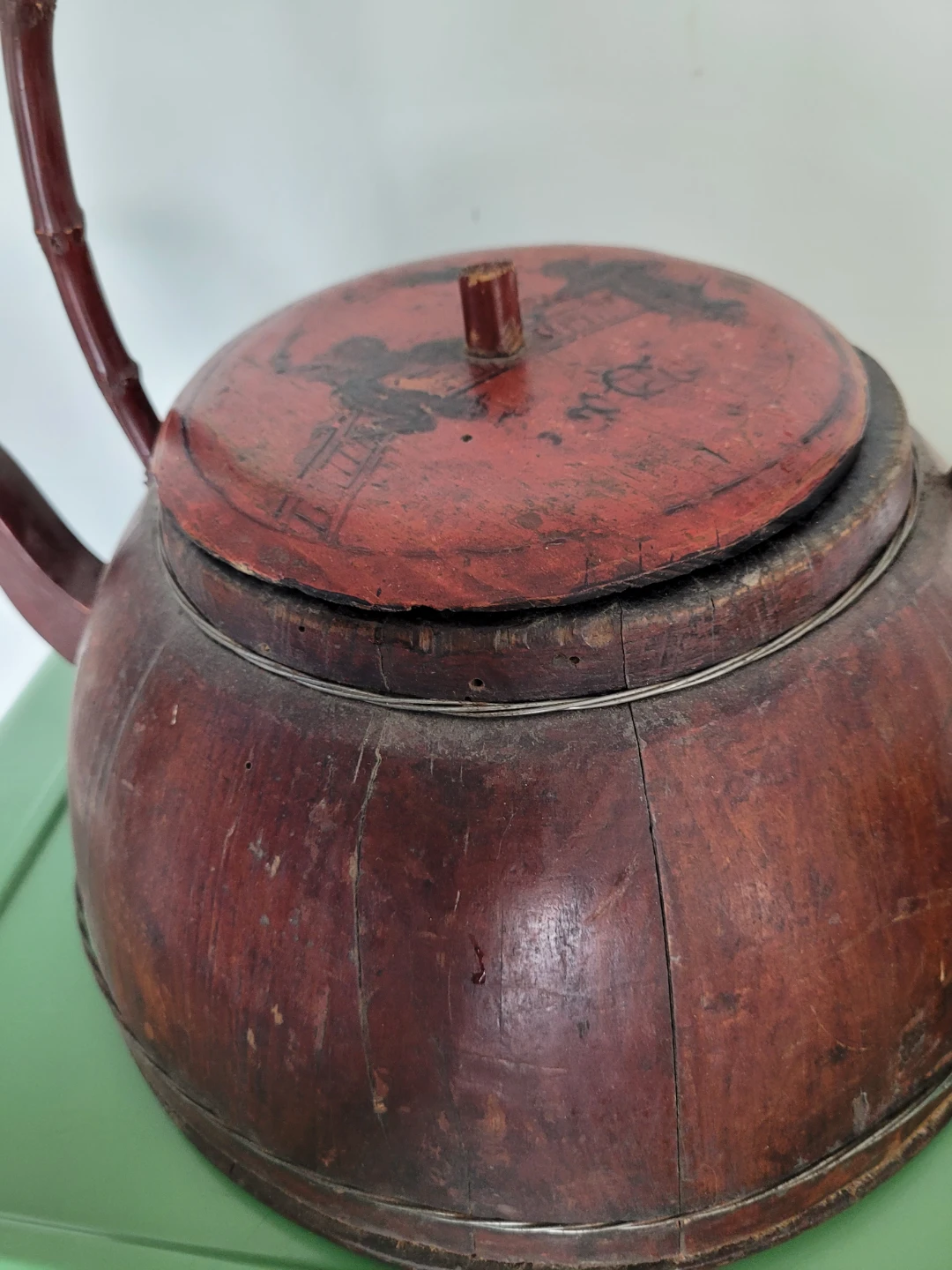 Antique Asian Rice Container