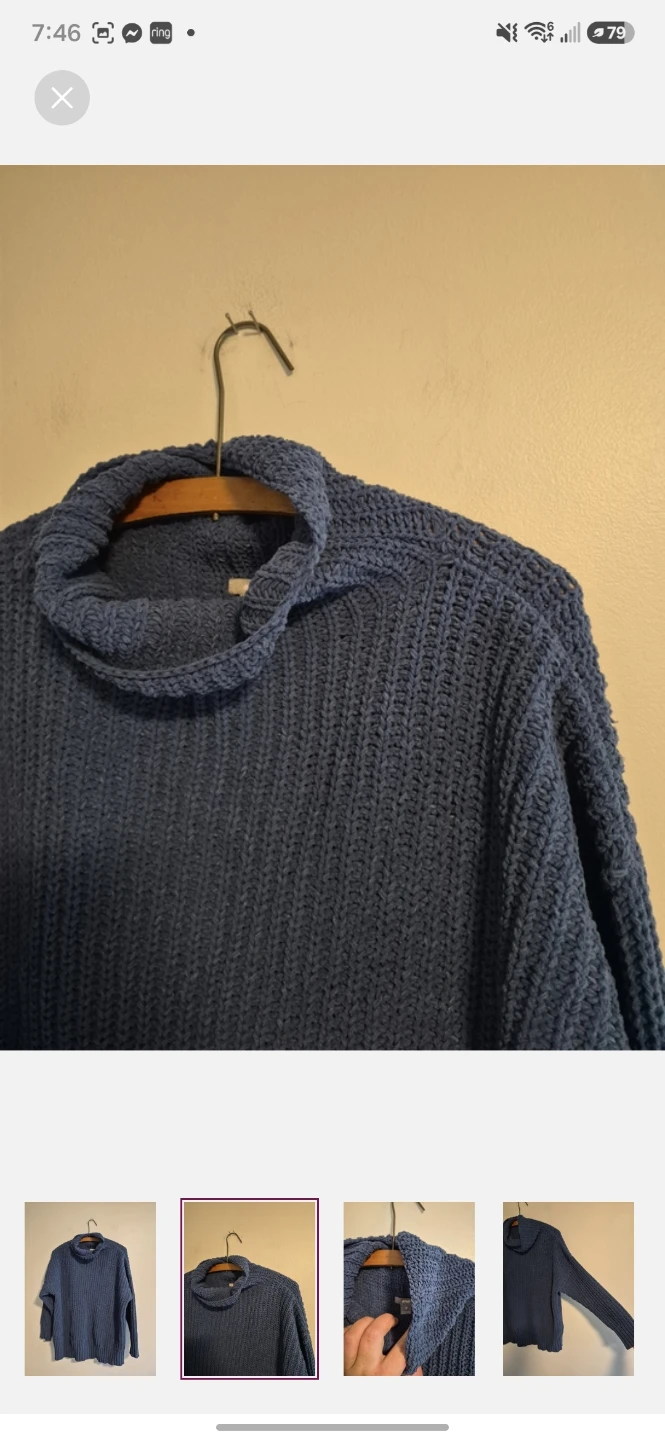 Aerie Blue Turtleneck Sweater - photo 2