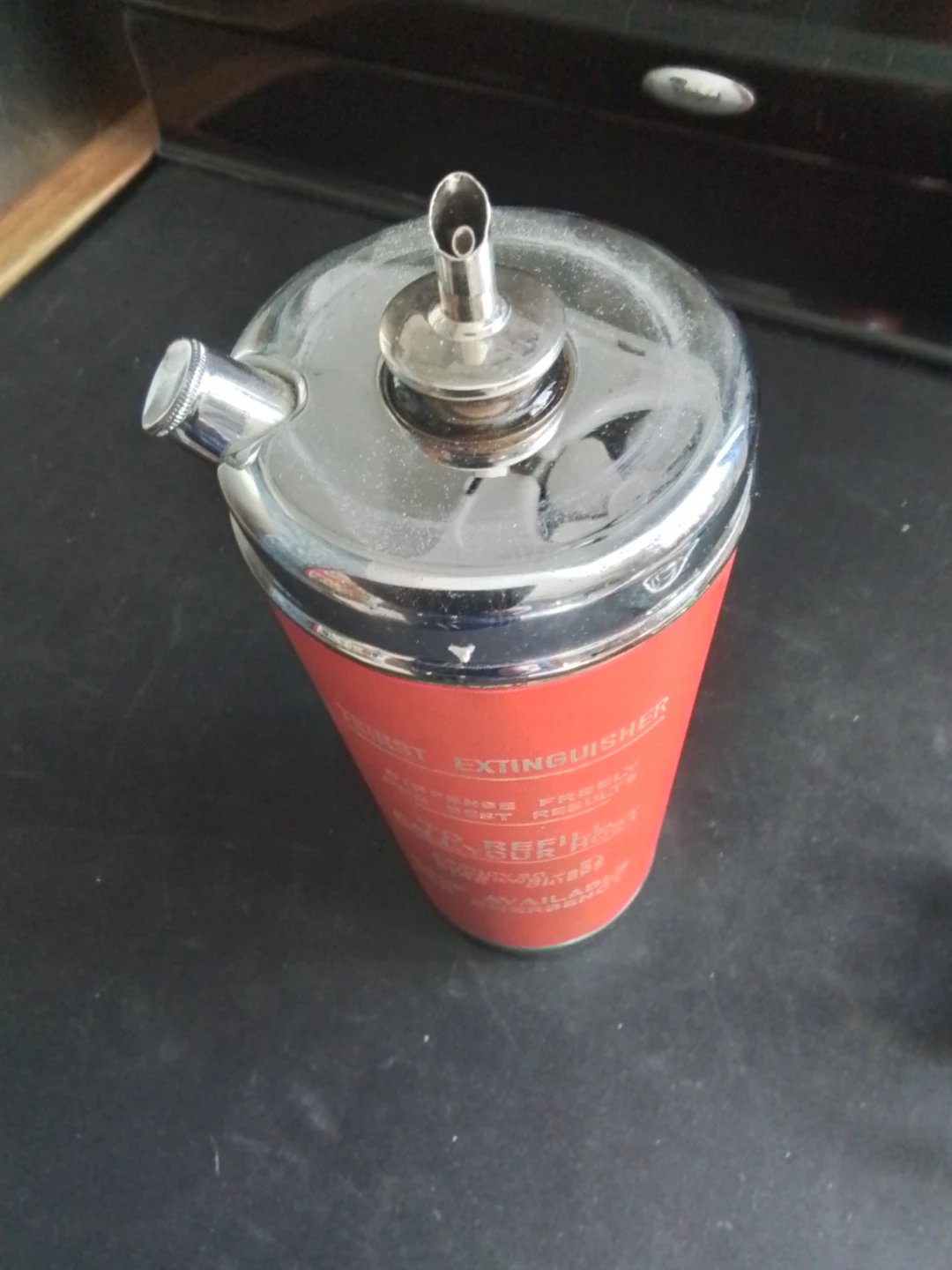1950s Thirst Extinguisher Musical Cocktail Shaker Decanter - photo 3