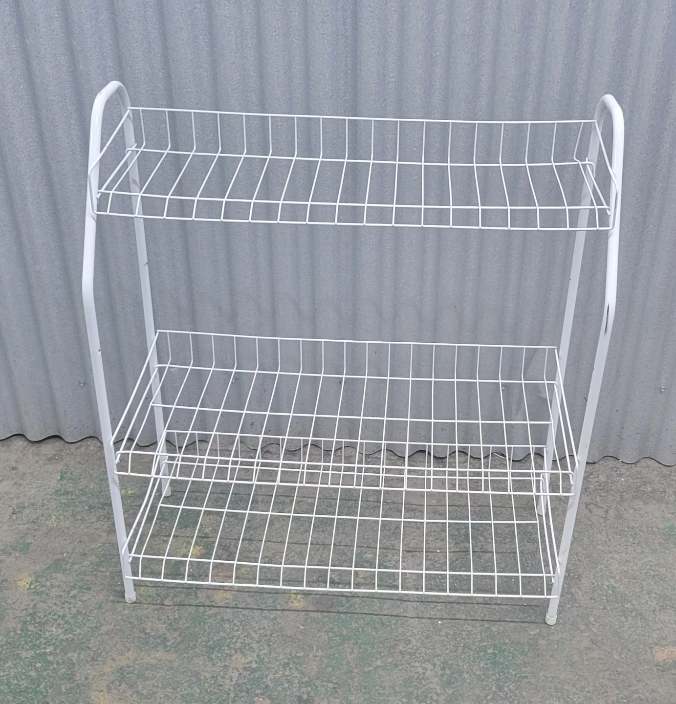 White 3-Tier Wire Storage Rack