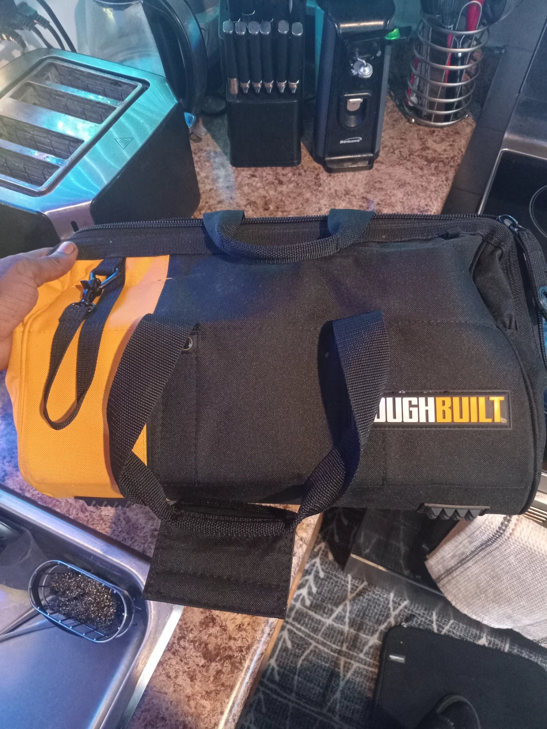 ToughBuilt Black 16-in Massive Mouth Bag