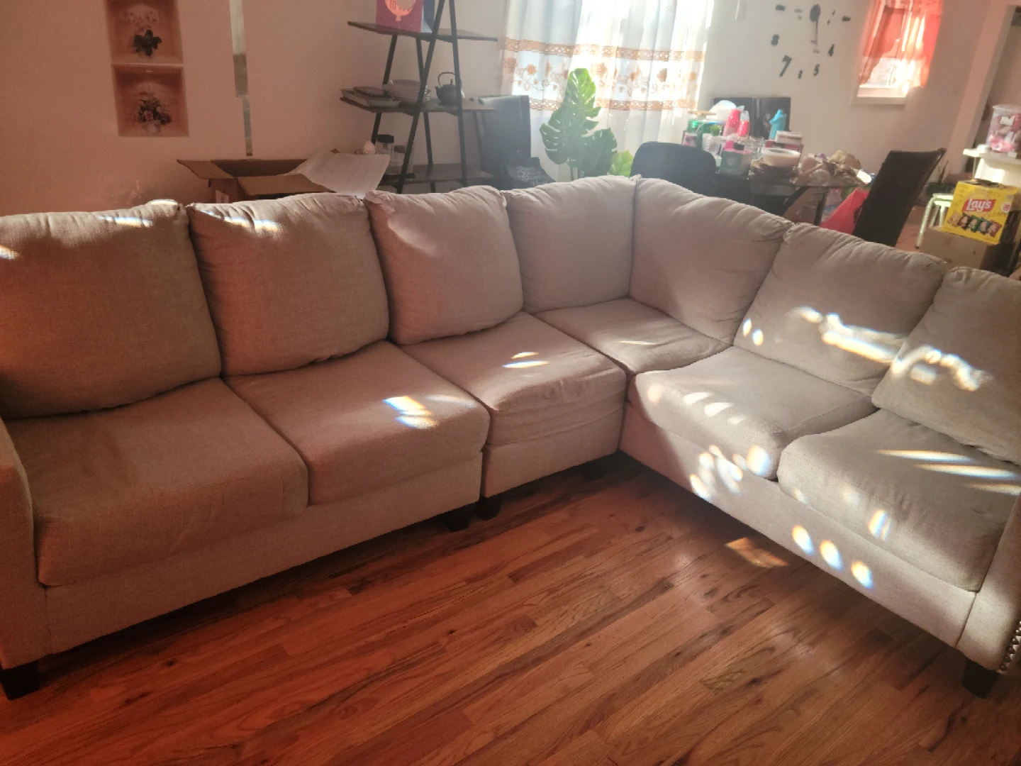 Beige Sectional Sofa - photo 2