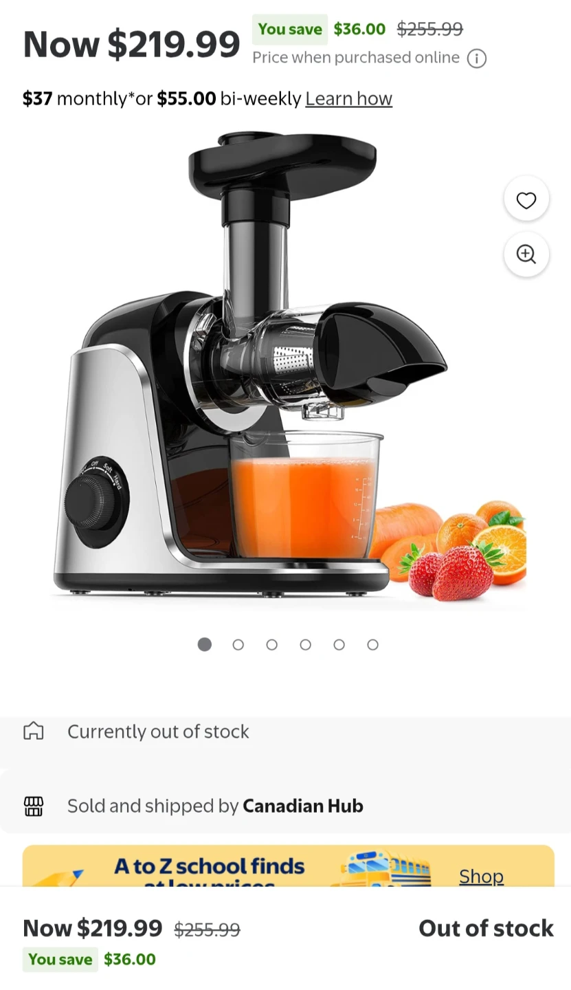 NEW!Juicer, 2 Speed & Reverse, BPA-Free Cold Press,Quiet Motor