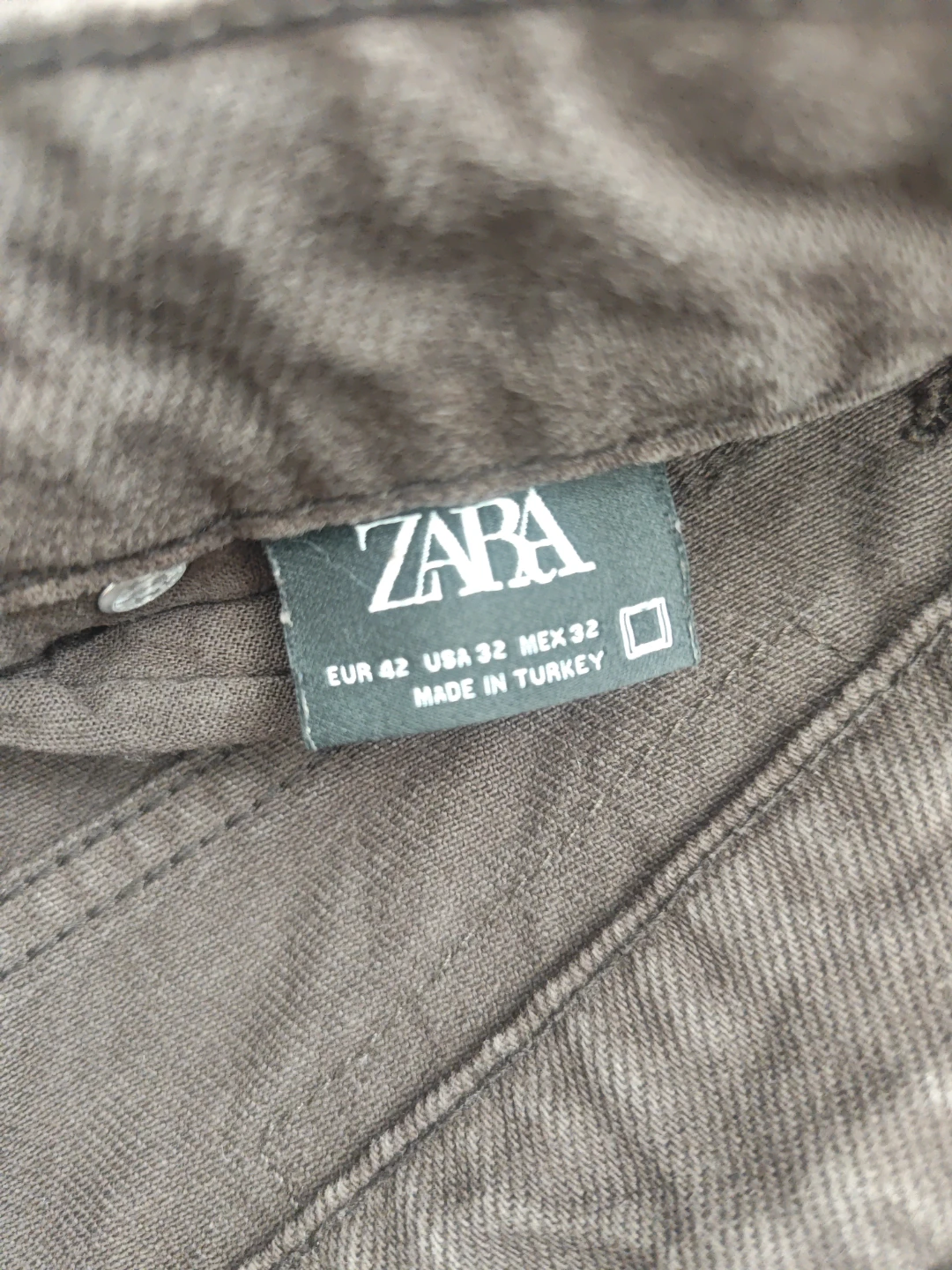 Zara Brown Denim Jeans Size 32 - photo 3