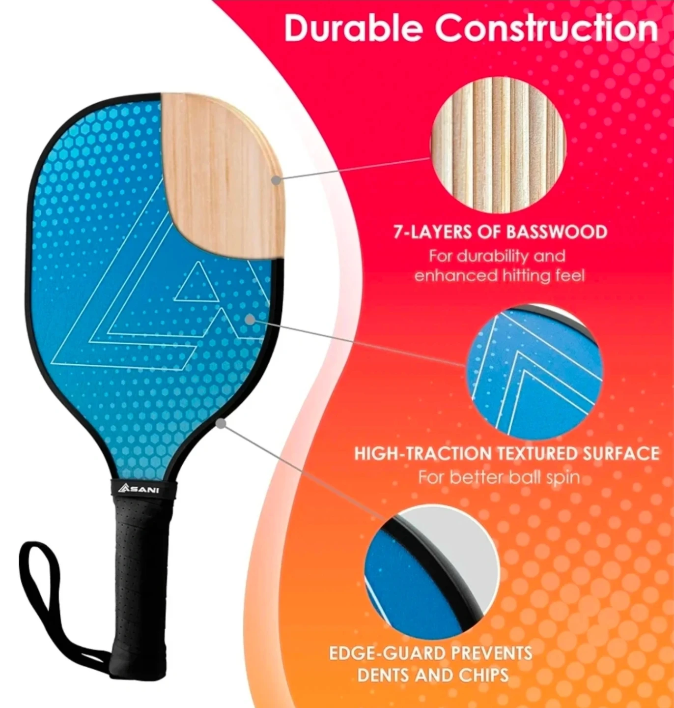 Asani Pickleball Paddle Set  🏈 - photo 2
