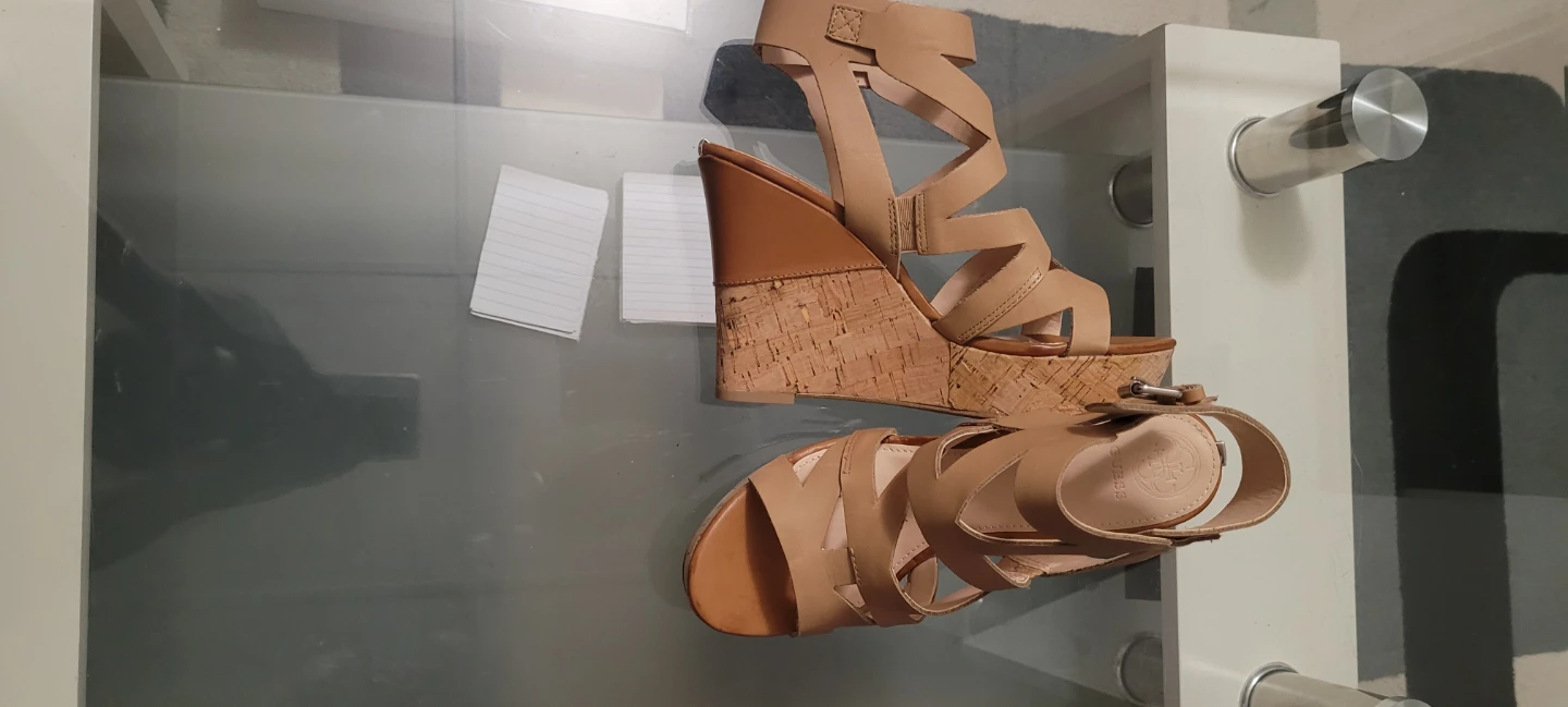 Guess Tan Cork Wedge Sandals - photo 3