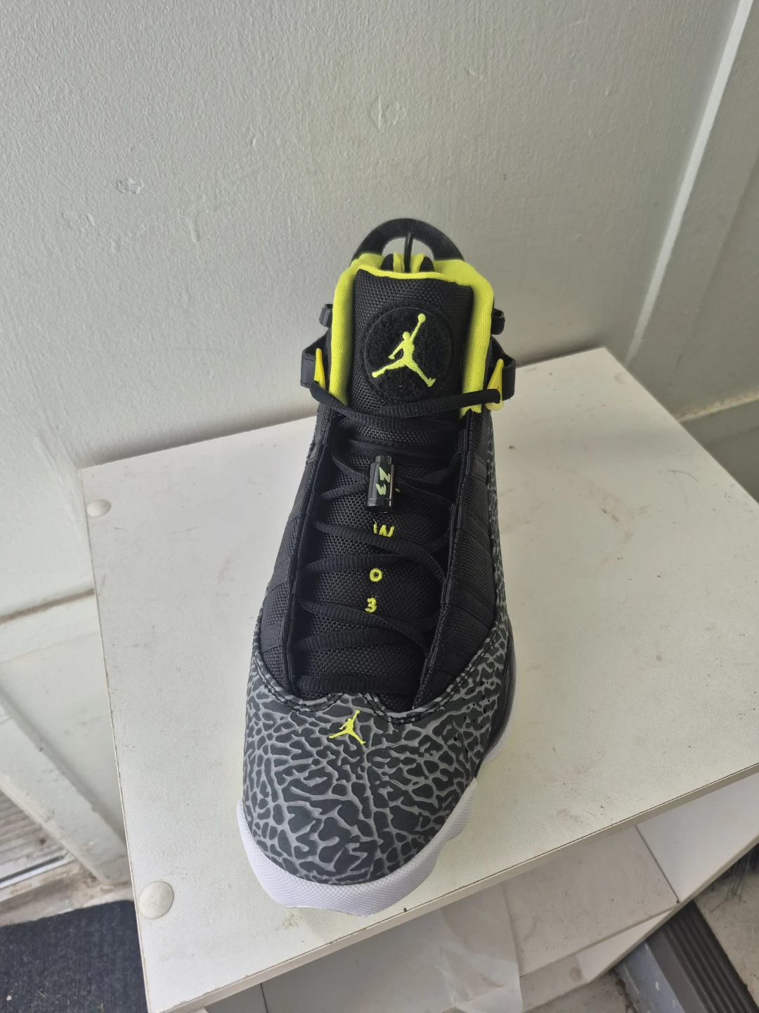 Jordan 6 Rings Black Venom Green Size 11.5 - photo 2