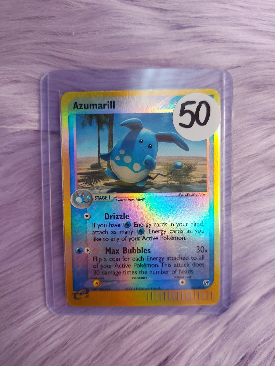 Azumarill - 30/100 Reverse Holo Ex Sanstorm -  Pokemon Card
