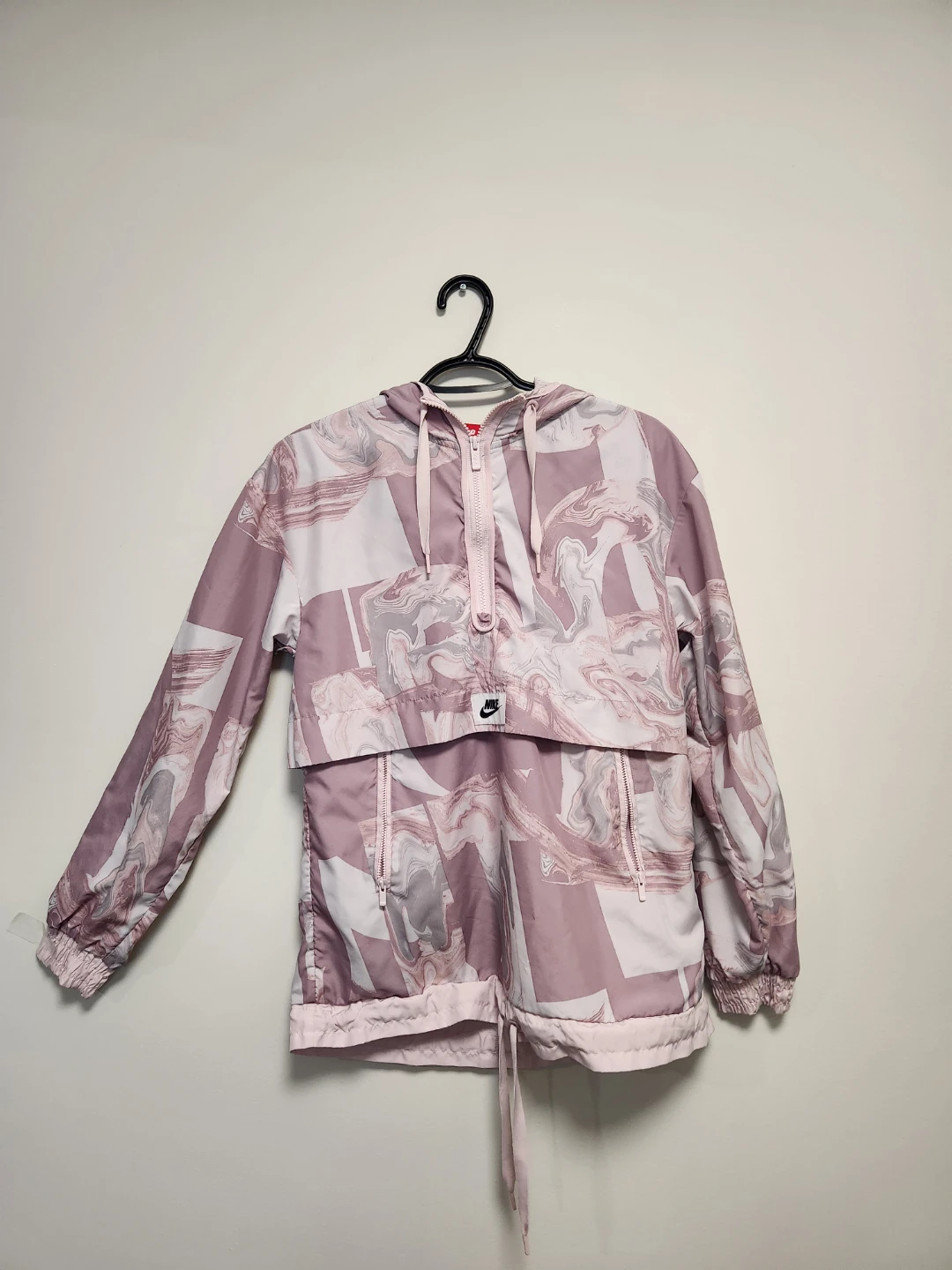 Nike Women's Half-Zip Marble Print Windbreaker