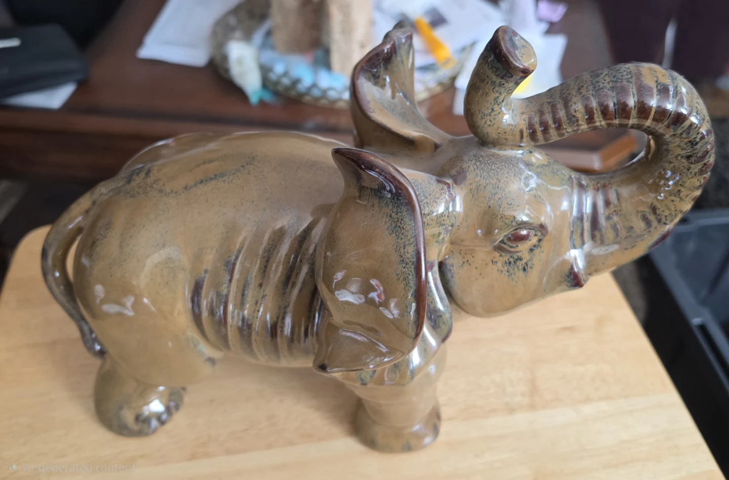 Ceramic Elephant Figurine - photo 2
