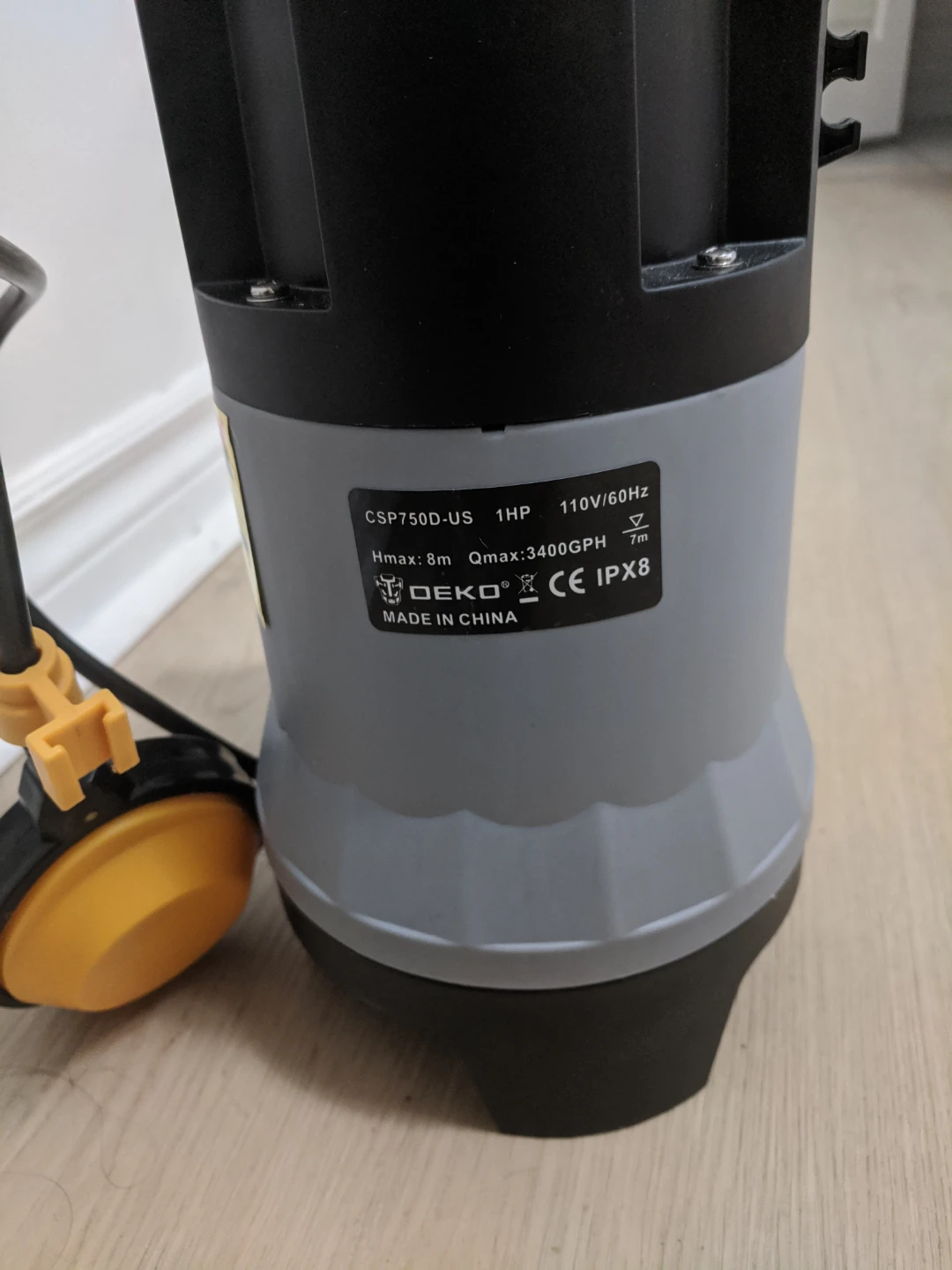 DEKO CSP750D-US Submersible Water Pump - photo 3