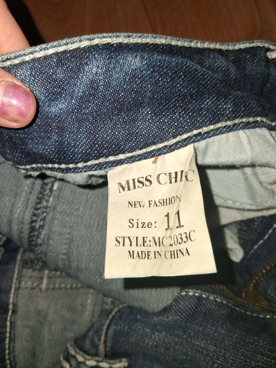 Miss Chic USA Jeans Size 11 - photo 4