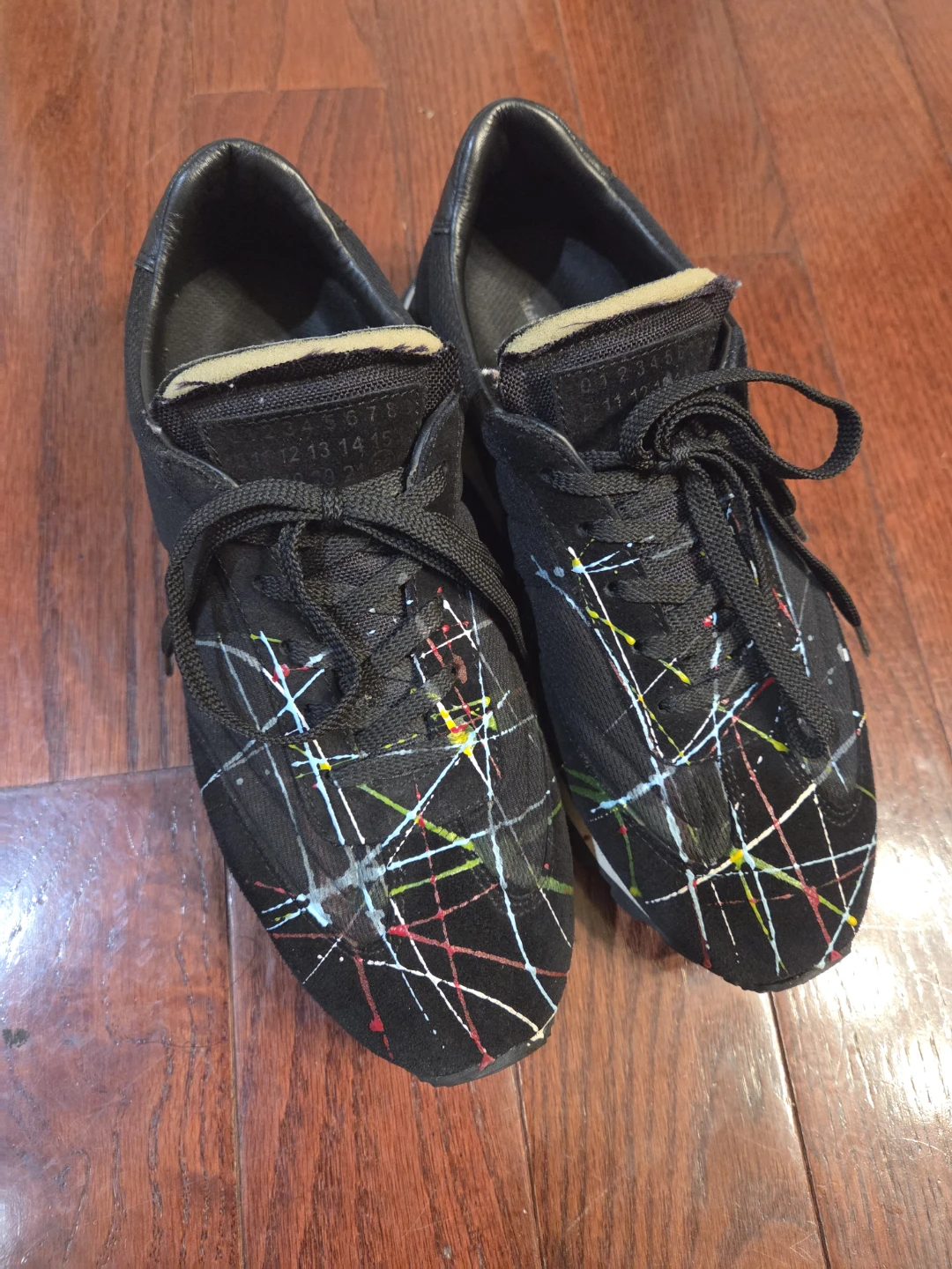 Maison Margiela paint splatter sneakers