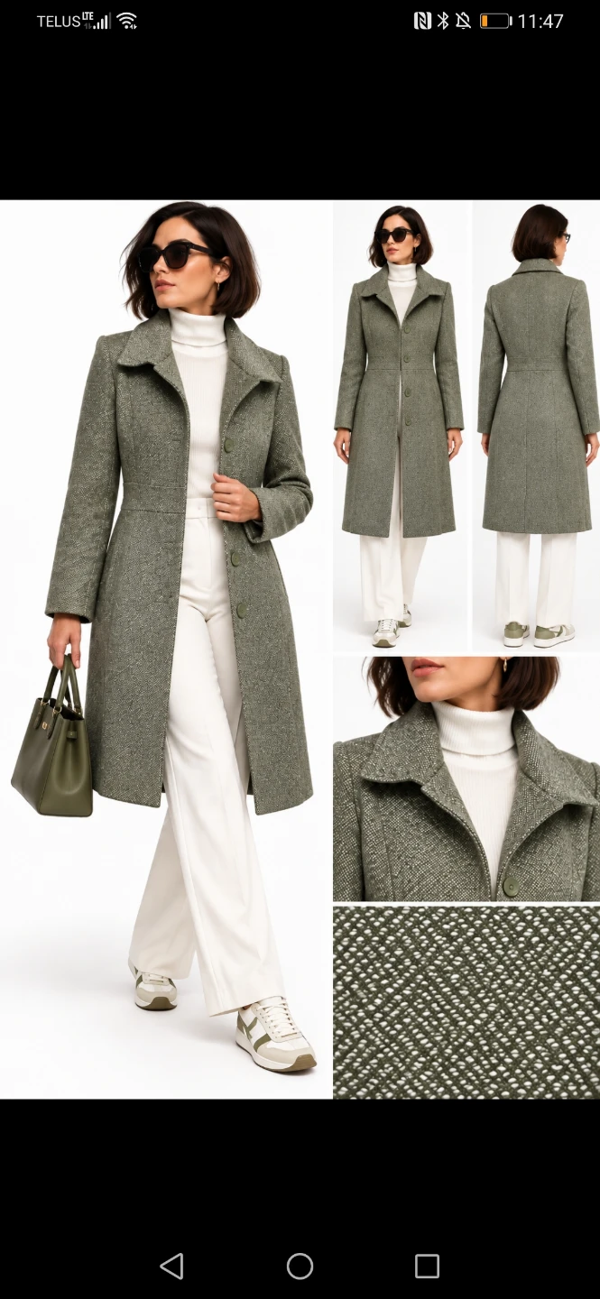 Costa blanca never worn coat wool blend